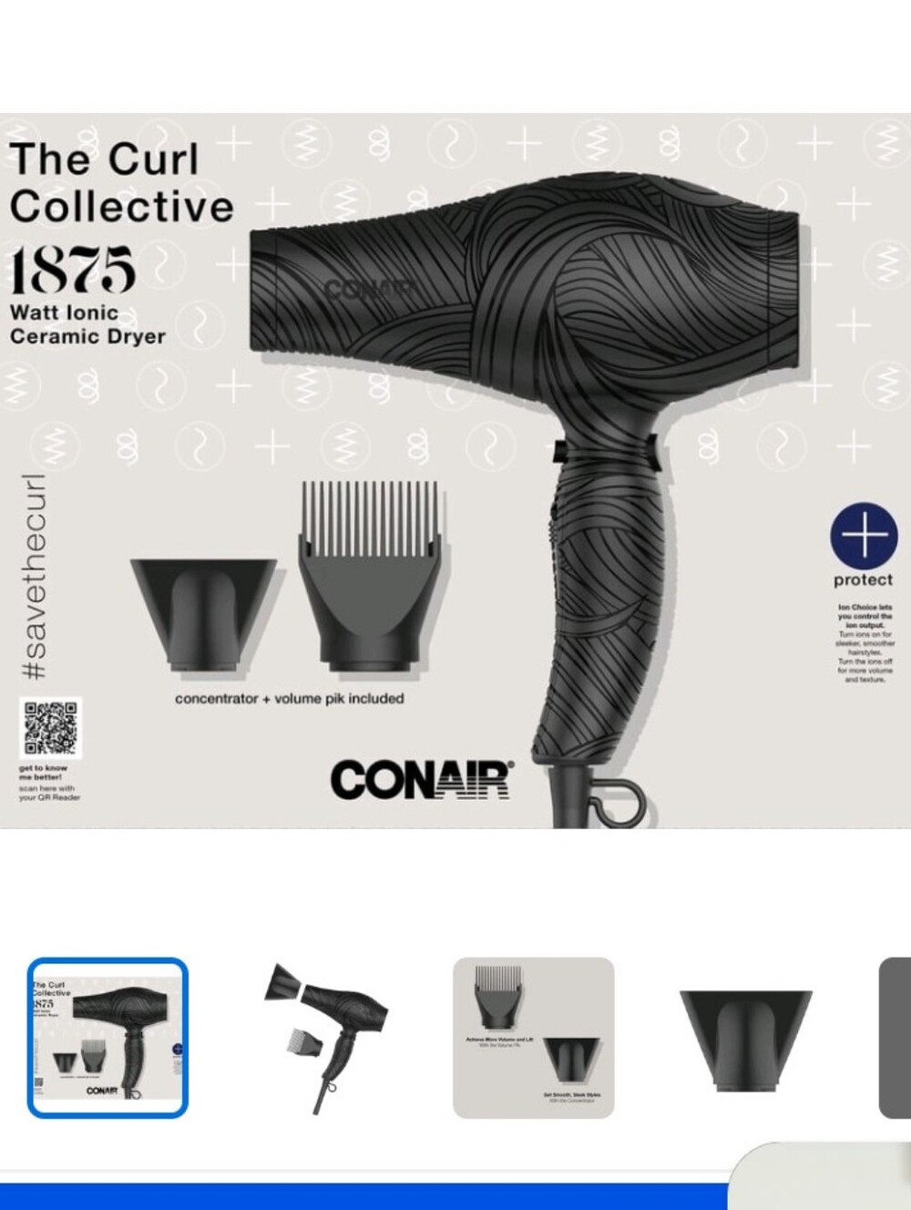 New Conair Ionic Ceramic Blow Dryer